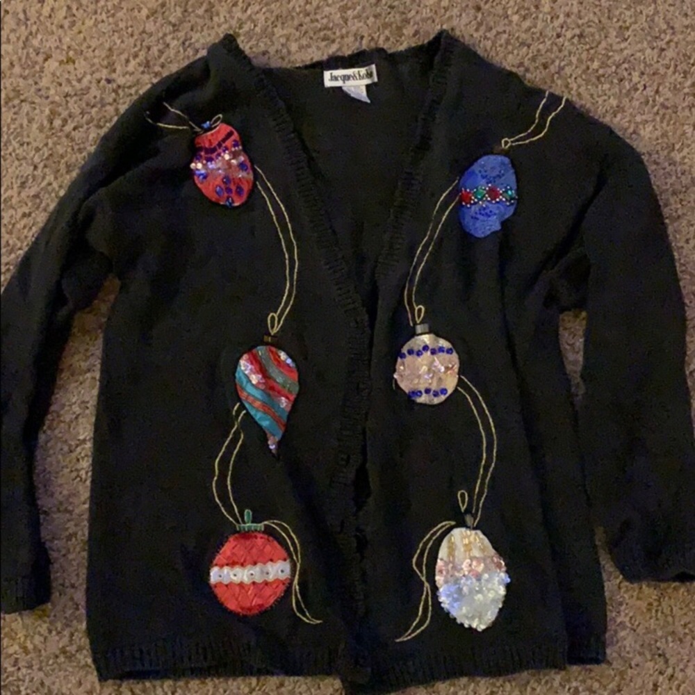 Black Vintage (Ugly) Christmas Sweater